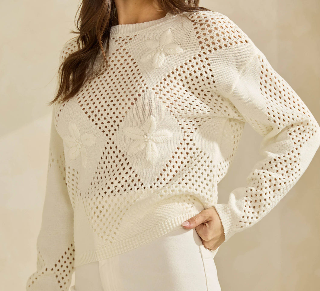 May Flowers Sweater Top