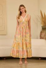 Load image into Gallery viewer, Pink and Paisley Maxi Dress