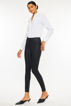Load image into Gallery viewer, High Rise Black Coated Ankle Skinny Jean