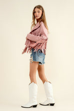 Load image into Gallery viewer, Studded Fringe Open Western Jacket