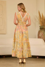 Load image into Gallery viewer, Pink and Paisley Maxi Dress