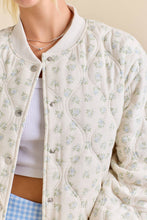 Load image into Gallery viewer, Spring Fever Quilted Bomber Jacket
