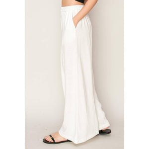 Summer Breeze Linen Blend Wide Leg Pants