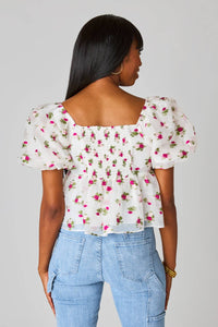 Blakely Calla Lily Peplum Top