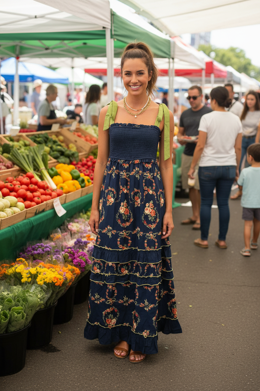 Floral Tie-Strap Dress – The Gypsy Debutante