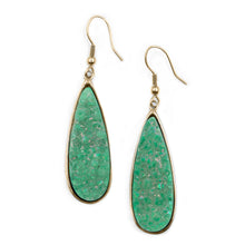 Load image into Gallery viewer, Druzy Collection - Jade Quartz Drop Earrings