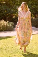 Load image into Gallery viewer, Pink and Paisley Maxi Dress