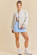 Load image into Gallery viewer, Spring Fever Quilted Bomber Jacket