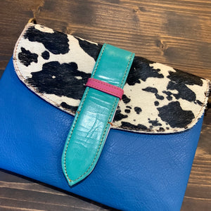 Sutton Leather and Hair on Hide Crossbody