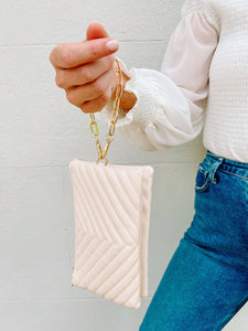 Sherman Quilted Crossbody CREAM