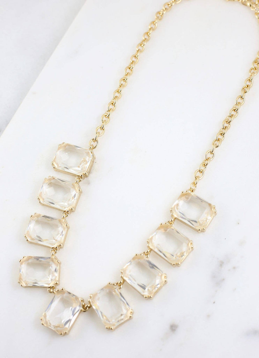 Clara Lane Crystal Necklace CLEAR